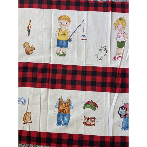 Penny Rose Fabric Panel Paper Dolls On The Road 2016 44x23 Panel - Picture 4 of 6